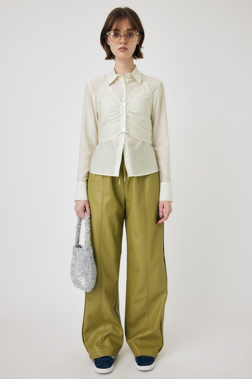 MOUSSY「DIAGONAL CHECK SHEER ブラウス」|シャツ・ブラウス|