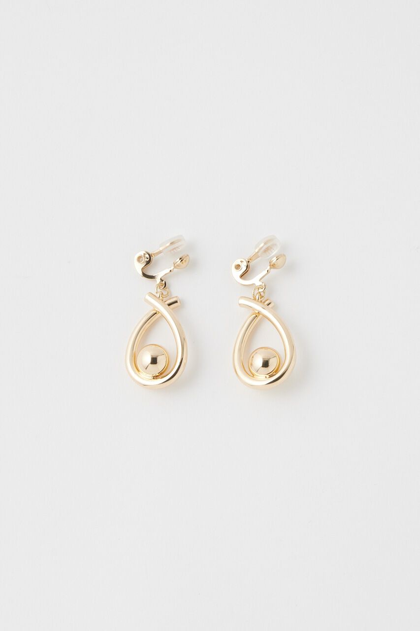 MOUSSY「TEARDROP CLIP イヤリング」|ピアス|GLD