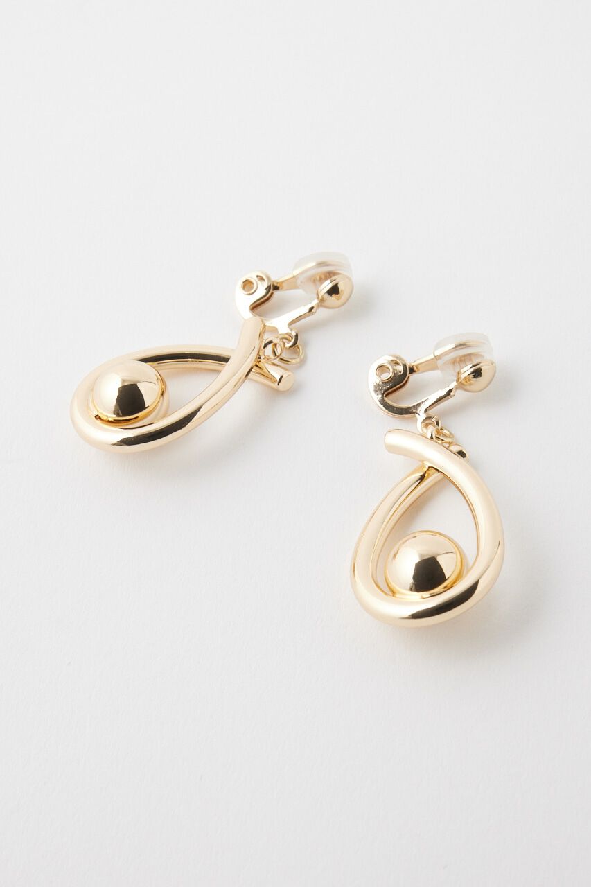 MOUSSY「TEARDROP CLIP イヤリング」|ピアス|