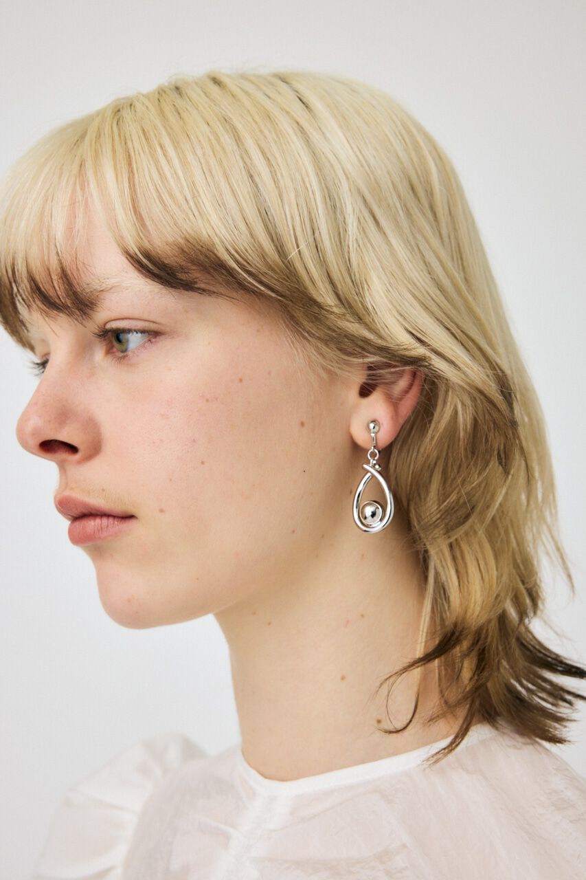 MOUSSY「TEARDROP CLIP イヤリング」|ピアス|SLV