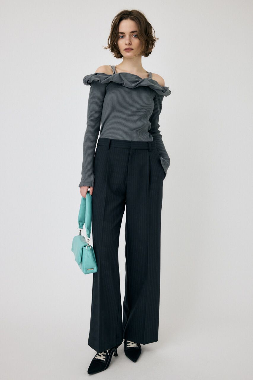 MOUSSY「WIDE LEG トラウザー」|その他|