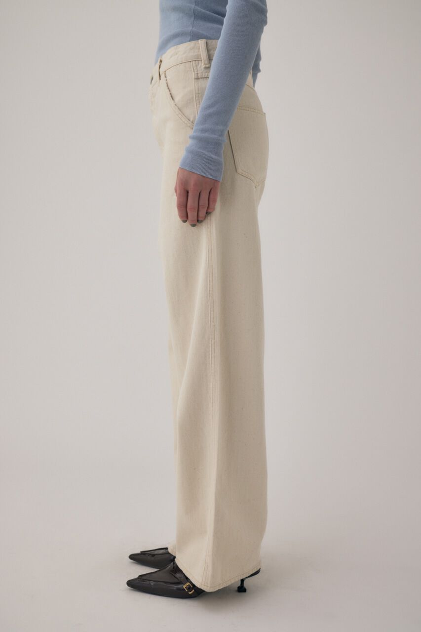 MOUSSY「オーガニックコットンデニムローライズルーズストレート」|デニム|