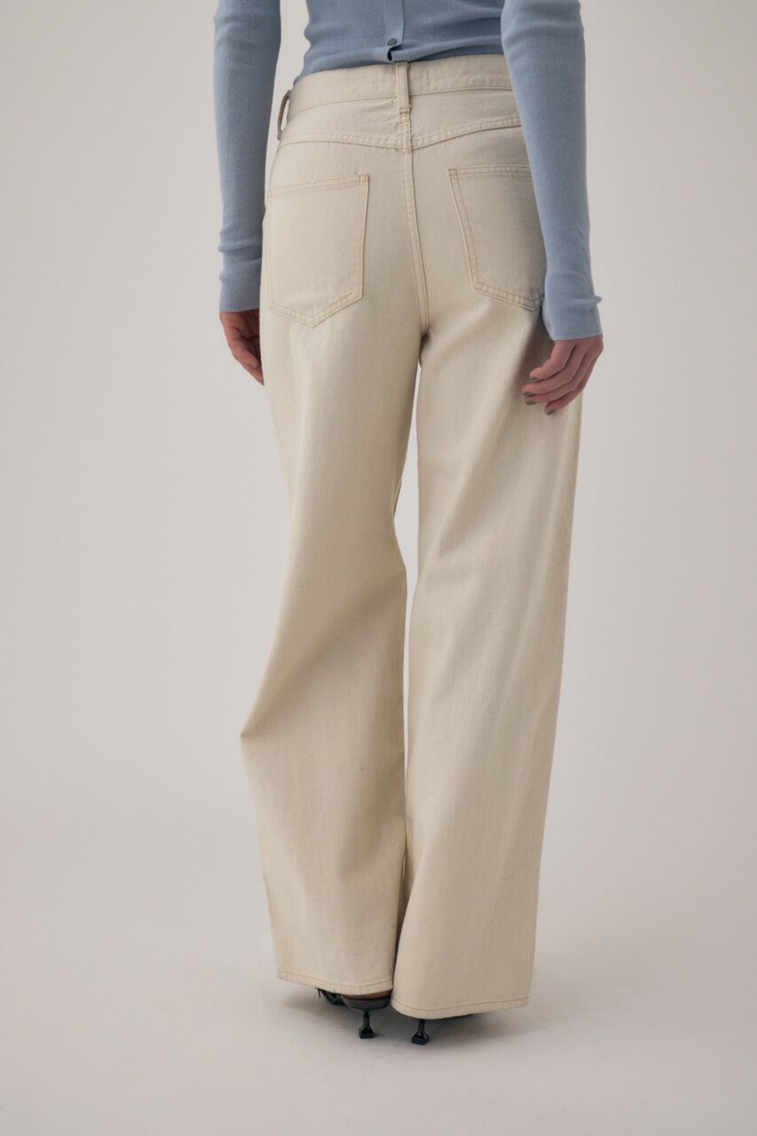 MOUSSY「オーガニックコットンデニムローライズルーズストレート」|デニム|