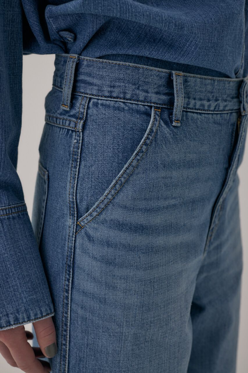 MOUSSY「オーガニックコットンデニムローライズルーズストレート」|デニム|