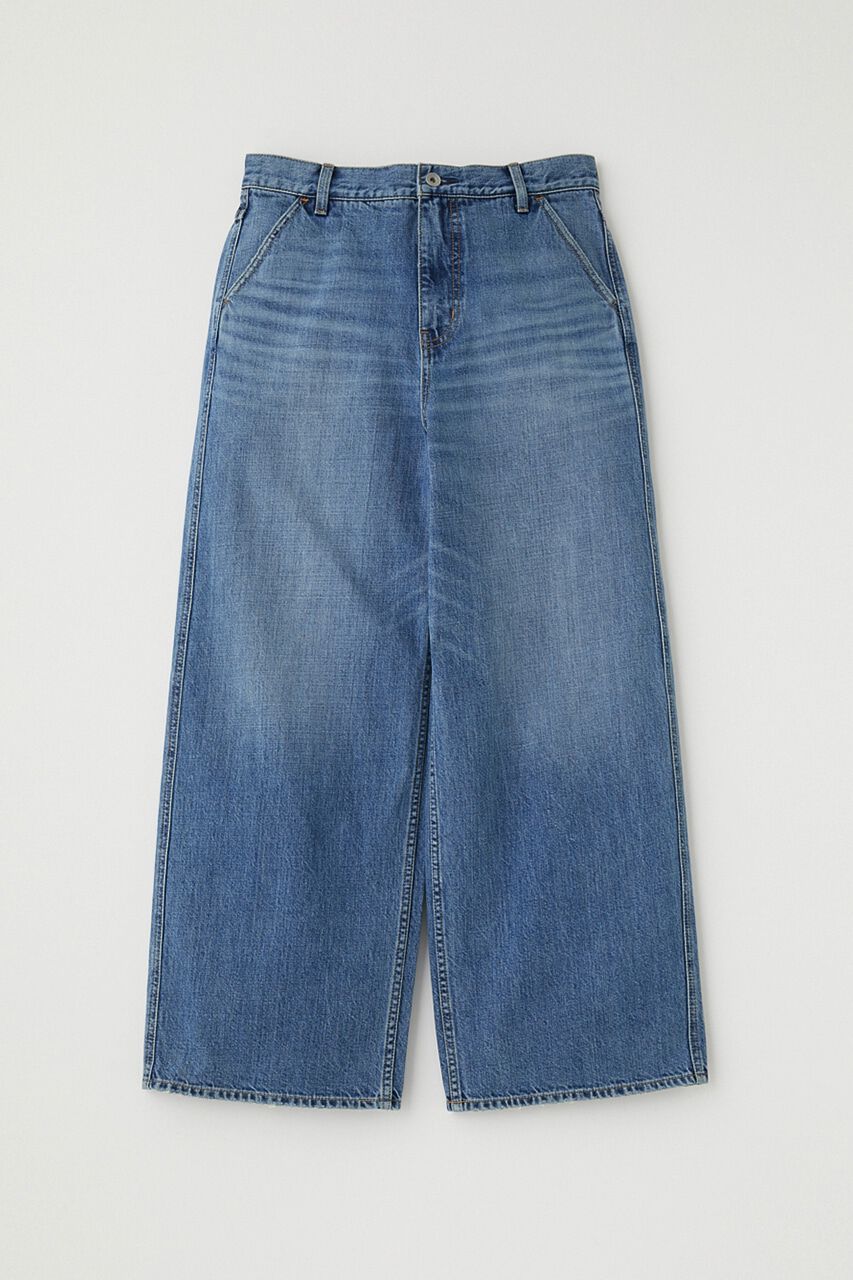 MOUSSY「オーガニックコットンデニムローライズルーズストレート」|デニム|