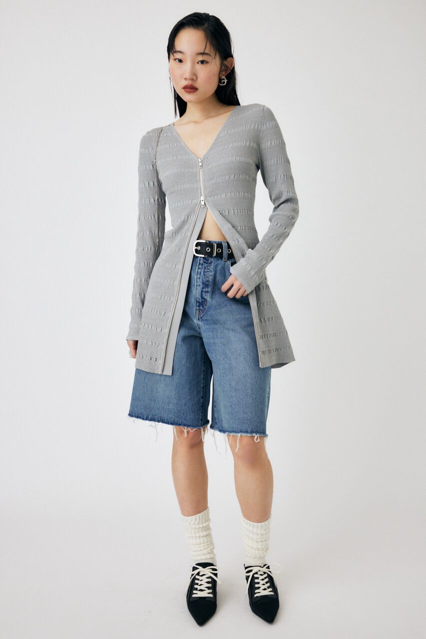 MOUSSY「OPEN STITCH KNIT MINI ドレス」|ワンピース|