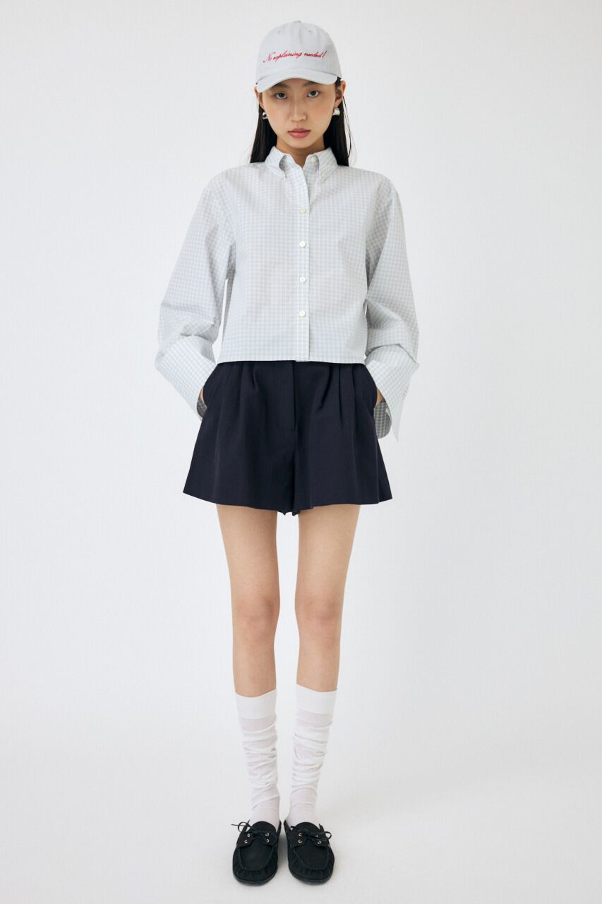 MOUSSY「WIDE SLEEVE PLAID シャツ」|シャツ・ブラウス|