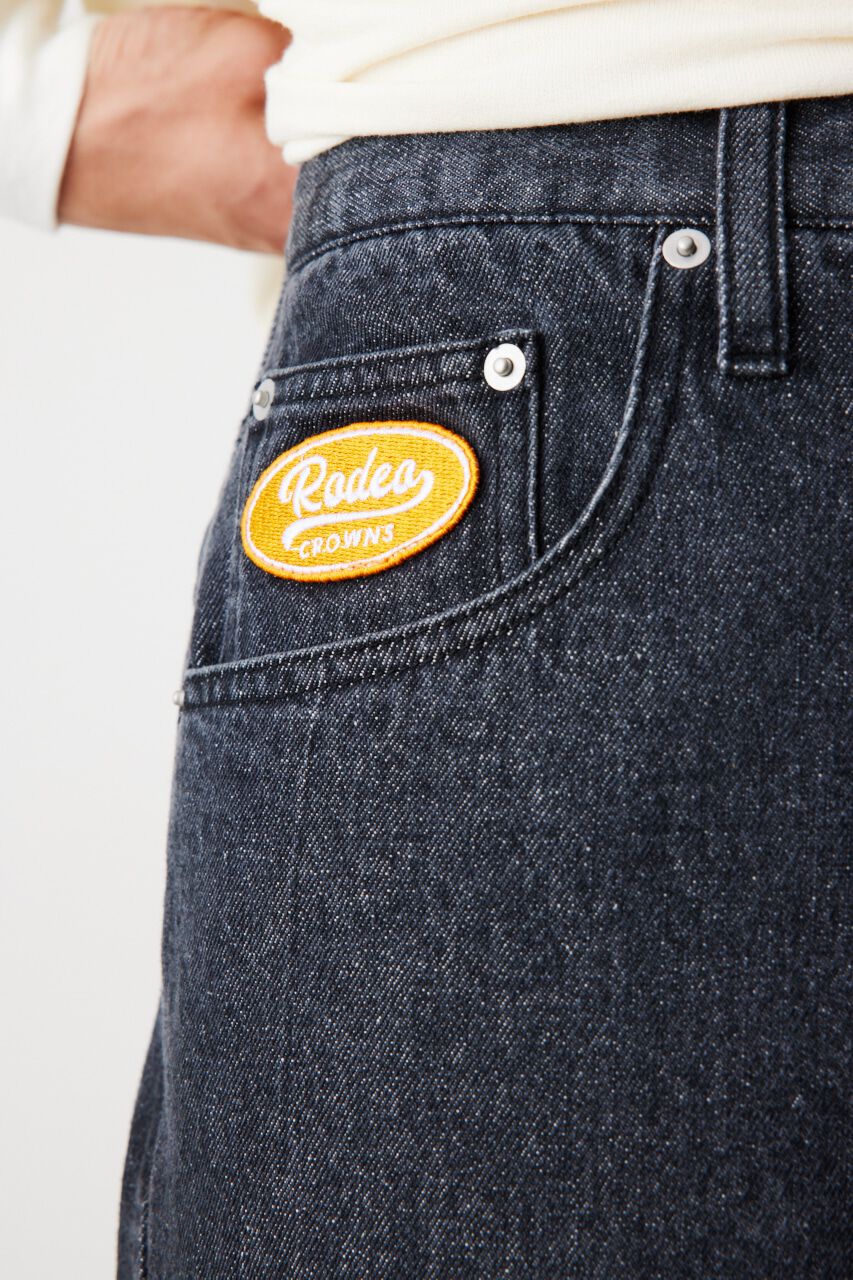 RODEO CROWNS「ワンポイントワイドデニム」|デニム|