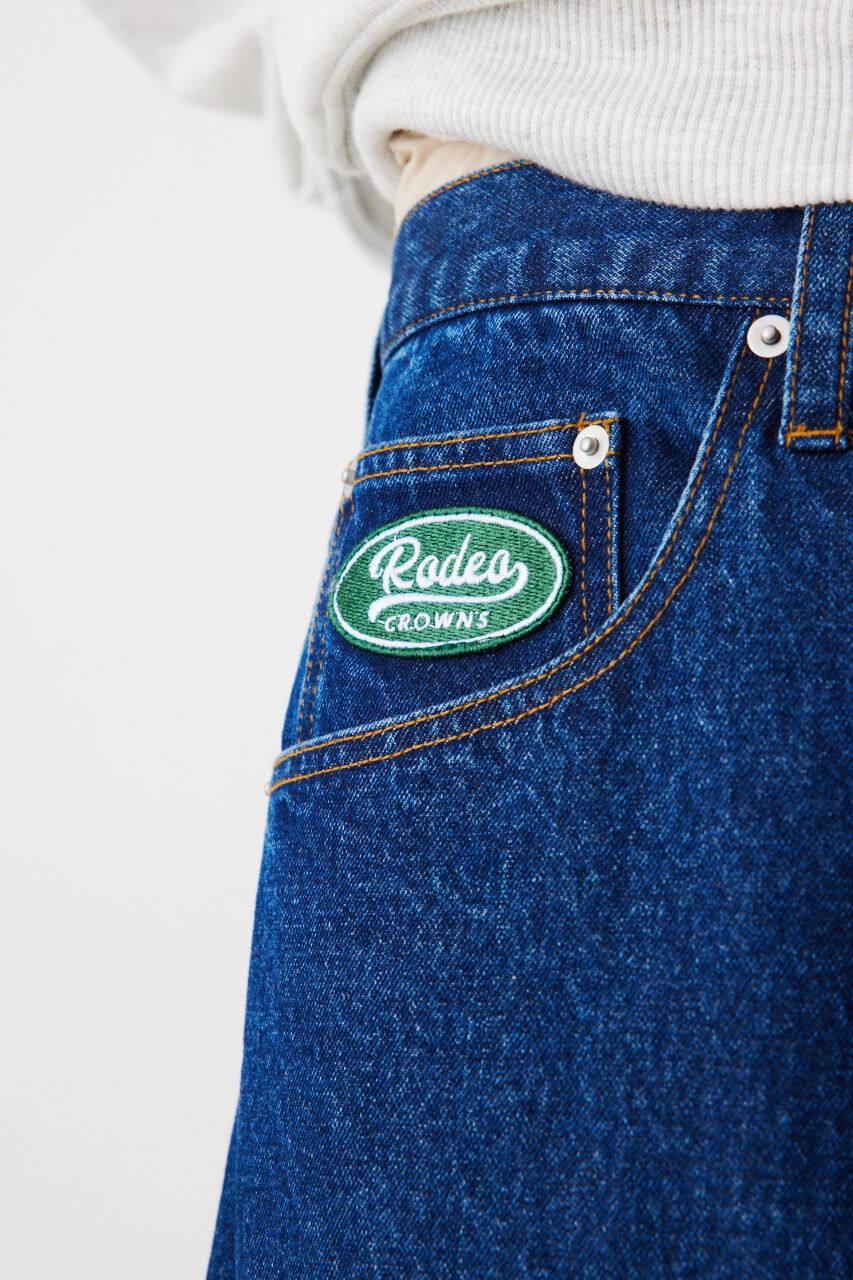 RODEO CROWNS「ワンポイントワイドデニム」|デニム|