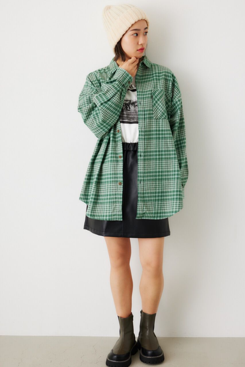 RODEO CROWNS「フェイクレザーミニスカート」|スカート|