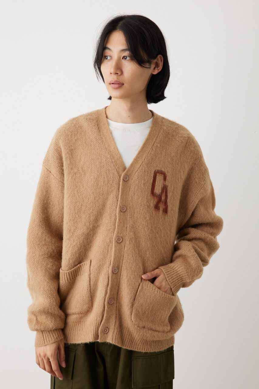RODEO CROWNS「シャギーカレッジニットカーディガン」|カーディガン|BEG