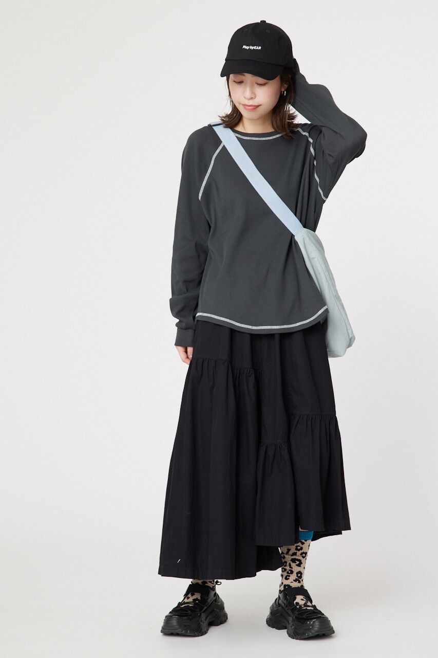 RODEO CROWNS「ワッフルラグランルーズトップス」|Tシャツ・カットソー|