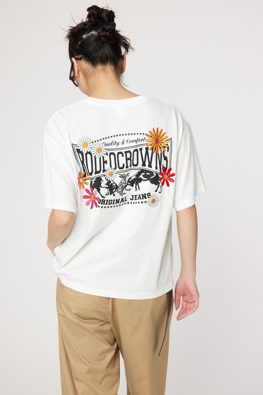 RODEO CROWNS「Flower Bloom Logo Tシャツ」|Tシャツ・カットソー|