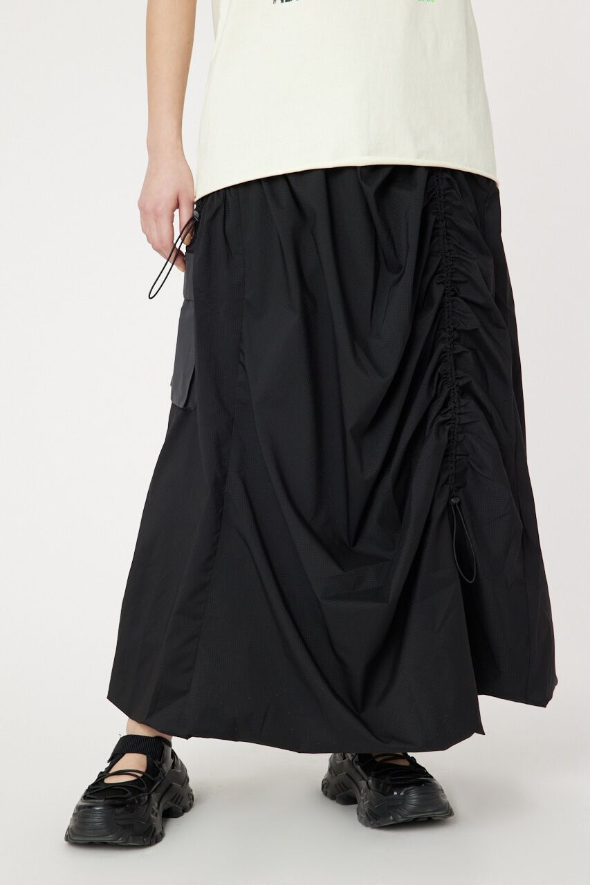 RODEO CROWNS「ワンサイドポケットシャーリングスカート」|スカート|BLK