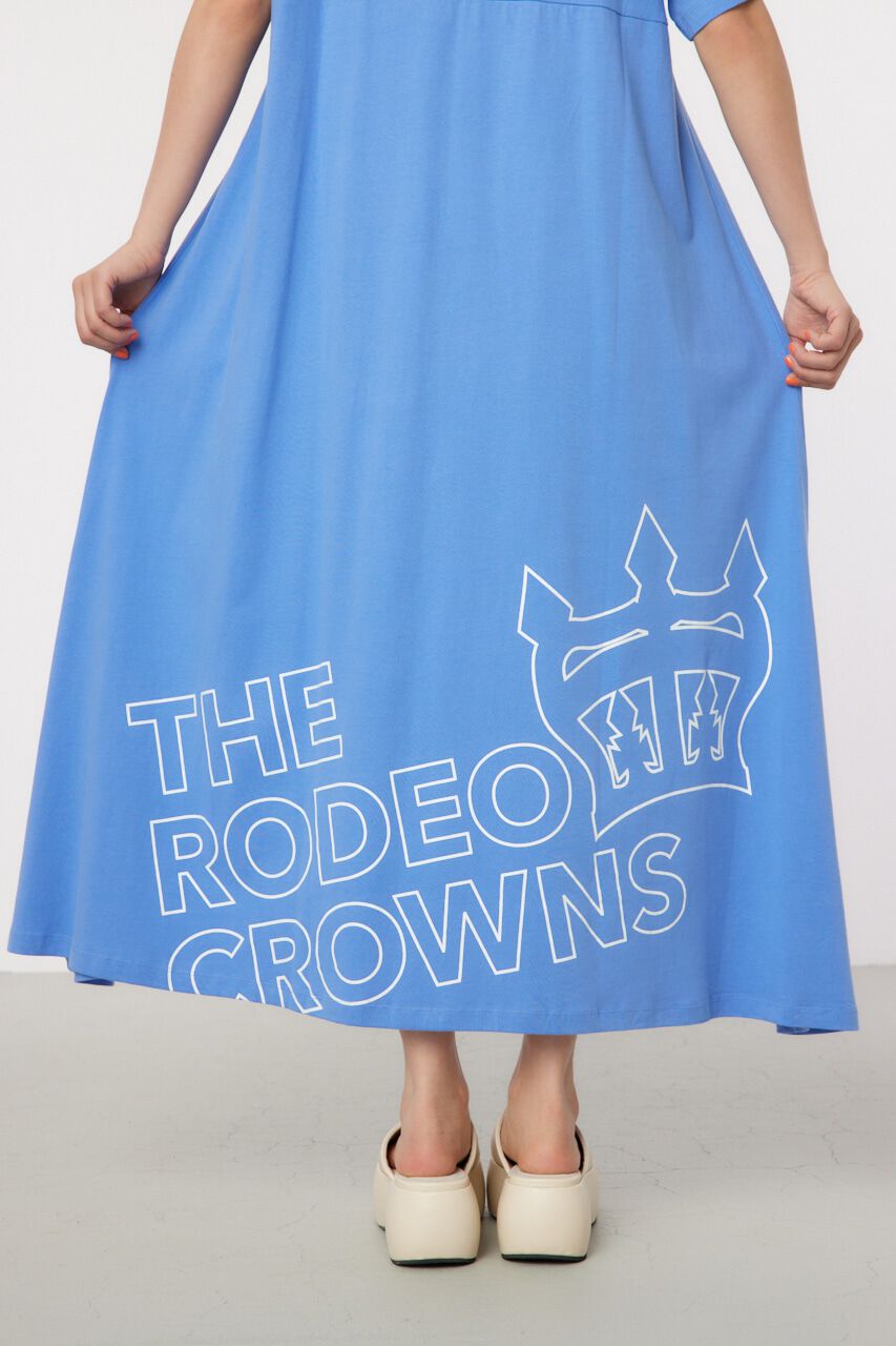 RODEO CROWNS「ラインクラウンロゴマキシTワンピース」|ワンピース|