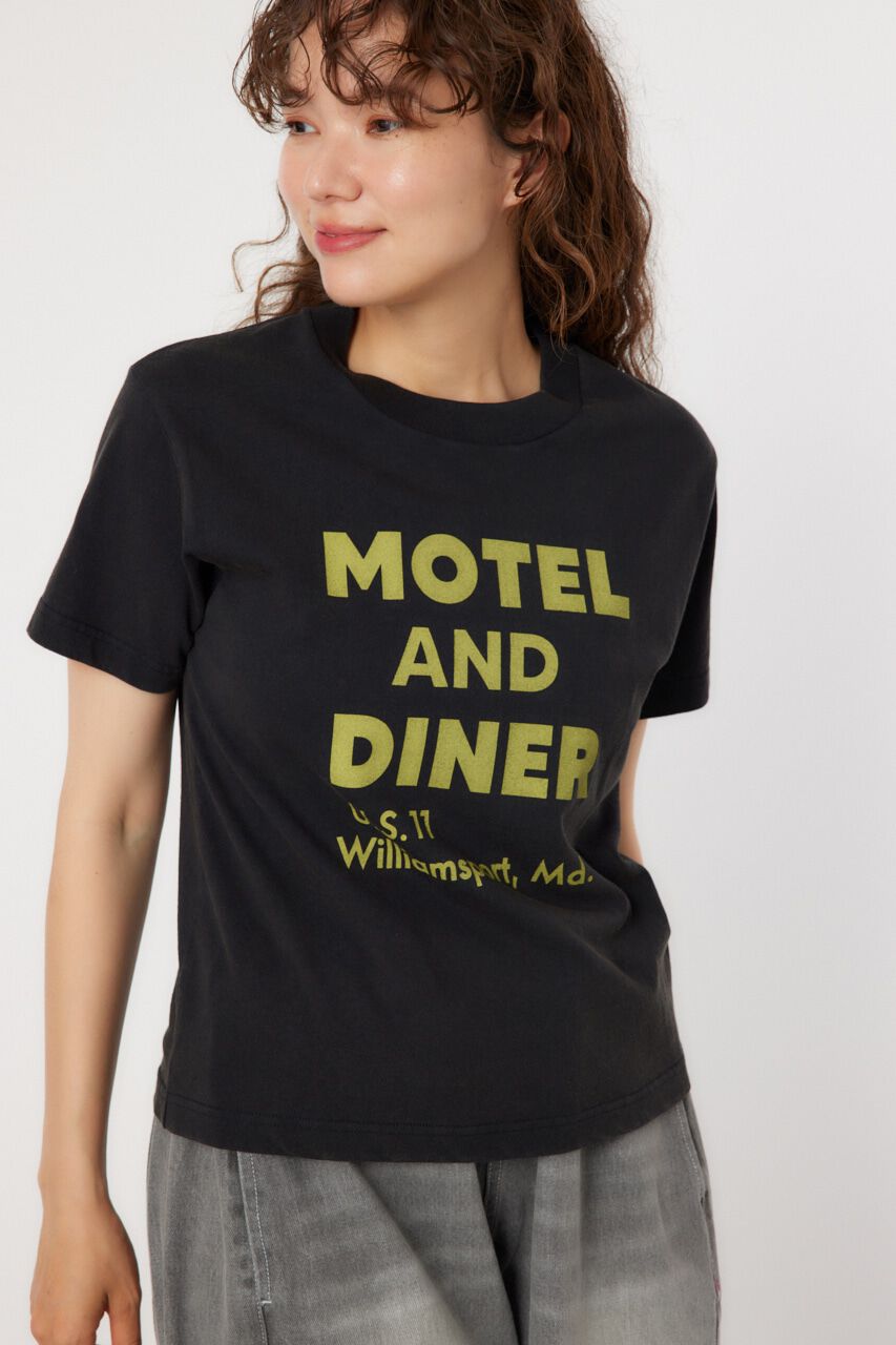 RODEO CROWNS「MOTEL AND DINER VINTAGE Tシャツ」|Tシャツ・カットソー|BLK