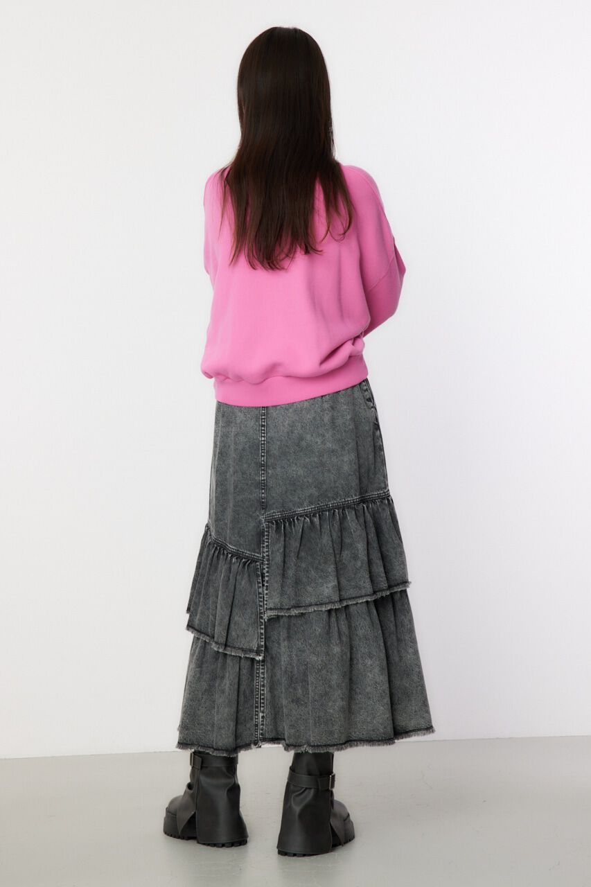 RODEO CROWNS「CHEMICAL DENIM TIERED SK」|スカート|