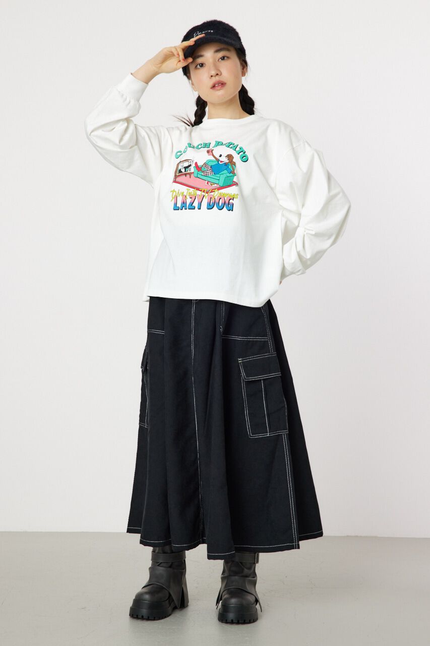 RODEO CROWNS「COUCH POTATO ロングスリーブTシャツ」|Tシャツ・カットソー|