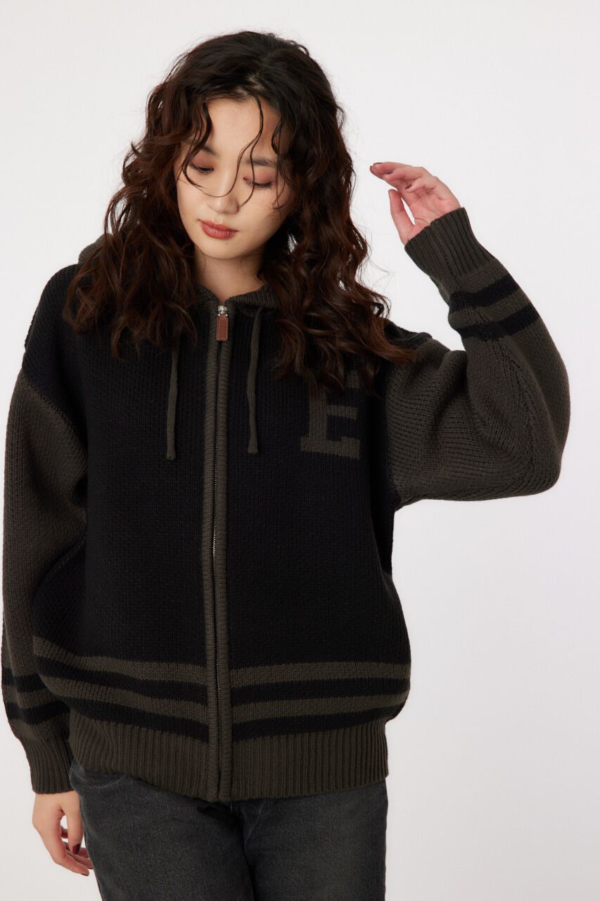 RODEO CROWNS「カレッジニットジップアップパーカー」|パーカー|