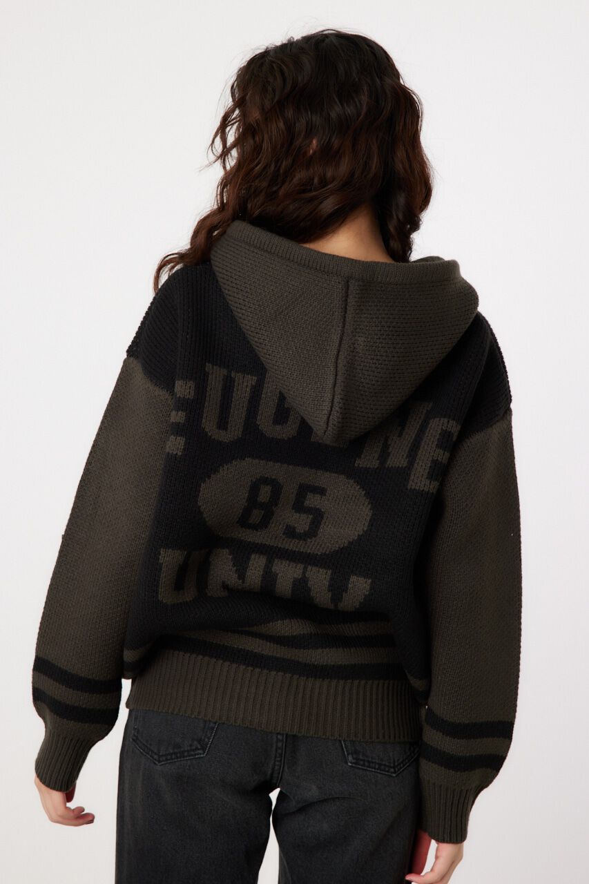 RODEO CROWNS「カレッジニットジップアップパーカー」|パーカー|