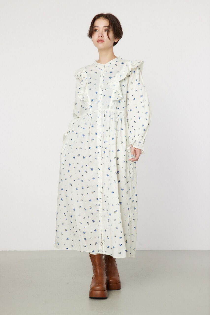 RODEO CROWNS「フラワーパターンフリルワンピース」|ワンピース|