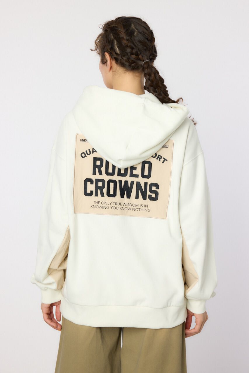 RODEO CROWNS「ナイロンアップリケロゴZIPパーカー」|パーカー|