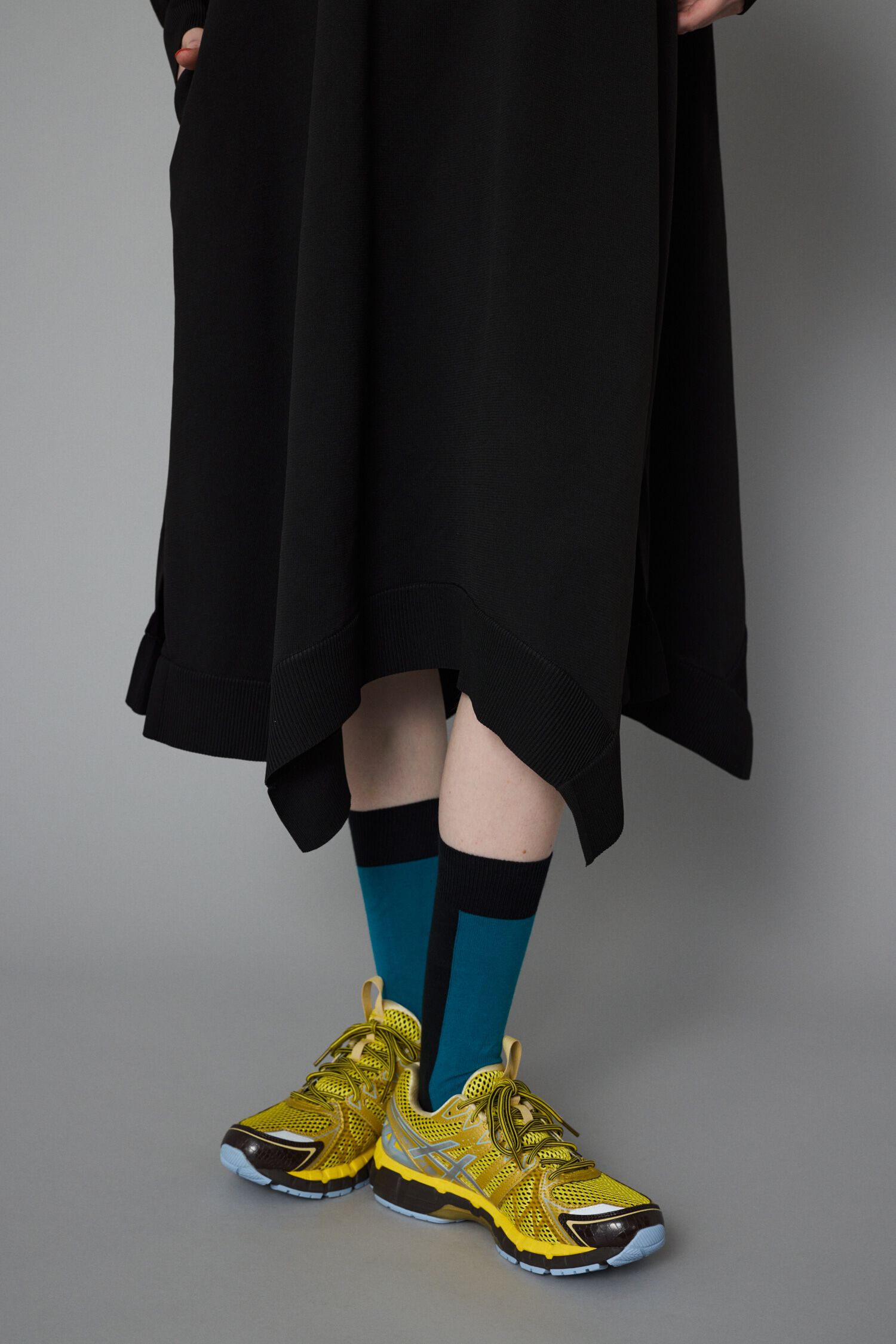 HeRIN.CYE「Mountain sleeve docking dress」|ワンピース|