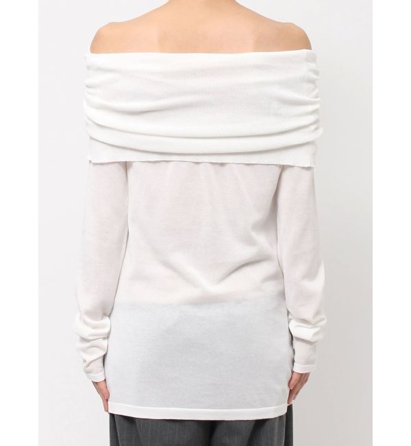 ELENDEEK「SHEER KNIT OFF SHOULDER」|ニット・セーター|