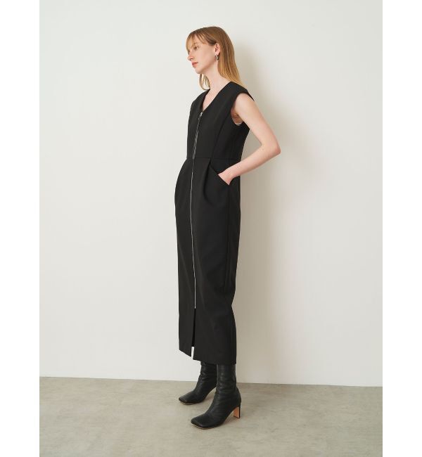ELENDEEK「CENTER ZIP I-LINE OP」|ワンピース|