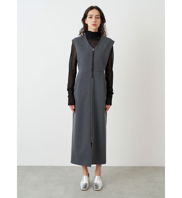 ELENDEEK「CENTER ZIP I-LINE OP」|ワンピース|