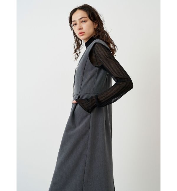 ELENDEEK「CENTER ZIP I-LINE OP」|ワンピース|