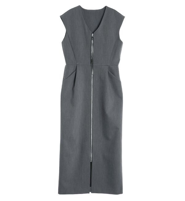 ELENDEEK「CENTER ZIP I-LINE OP」|ワンピース|