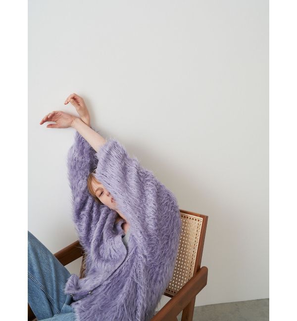 ELENDEEK「SUPER LONG SHAGGY CD」|カーディガン|