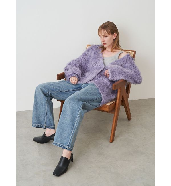 ELENDEEK「SUPER LONG SHAGGY CD」|カーディガン|