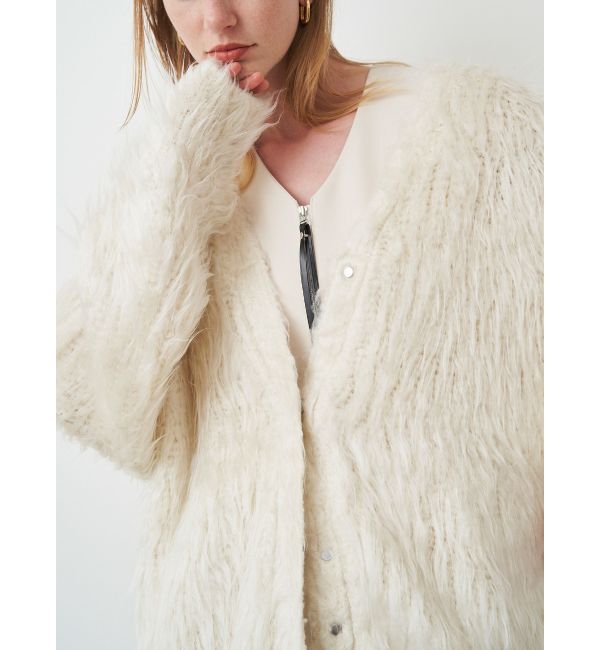 ELENDEEK「SUPER LONG SHAGGY CD」|カーディガン|