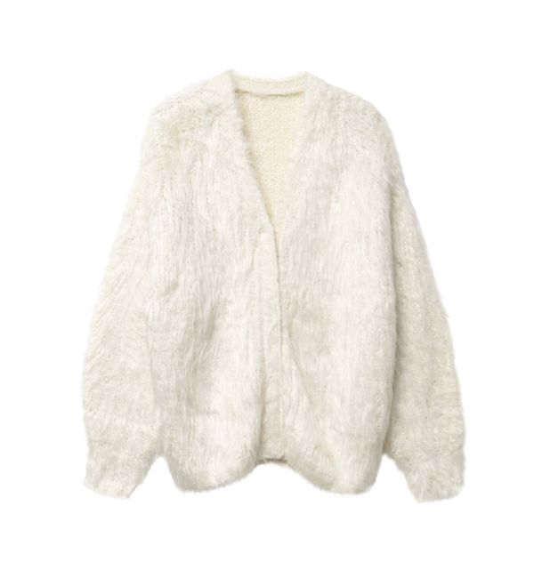 ELENDEEK「SUPER LONG SHAGGY CD」|カーディガン|