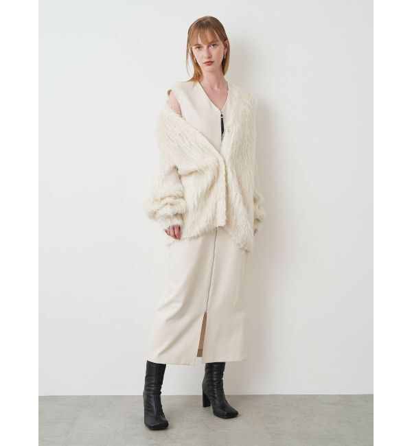 ELENDEEK「SUPER LONG SHAGGY CD」|カーディガン|