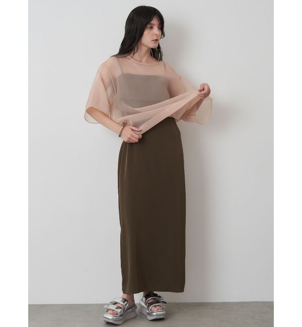 ELENDEEK「LAPEL I-LINE CAMI OP」|ワンピース|