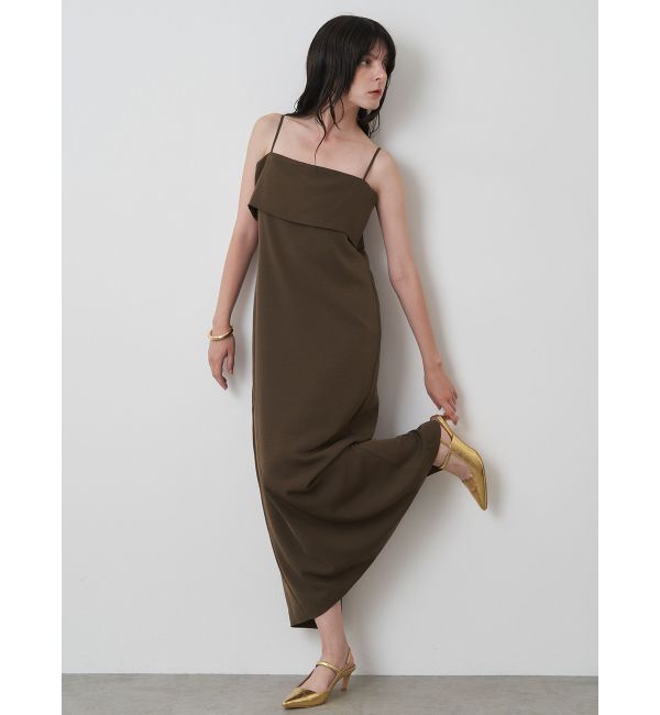 ELENDEEK「LAPEL I-LINE CAMI OP」|ワンピース|