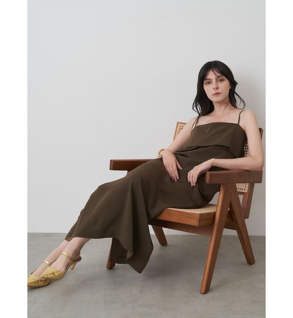 ELENDEEK「LAPEL I-LINE CAMI OP」|ワンピース|