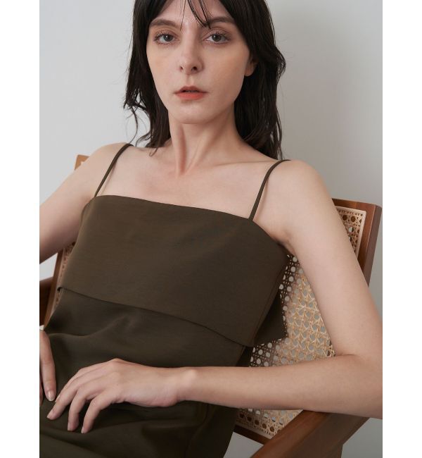 ELENDEEK「LAPEL I-LINE CAMI OP」|ワンピース|