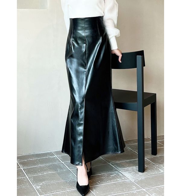 RESEXXY「センタースリットスカート」|スカート|ブラック