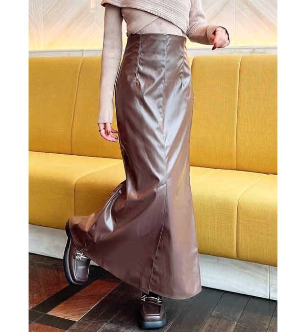 RESEXXY「センタースリットスカート」|スカート|ブラウン