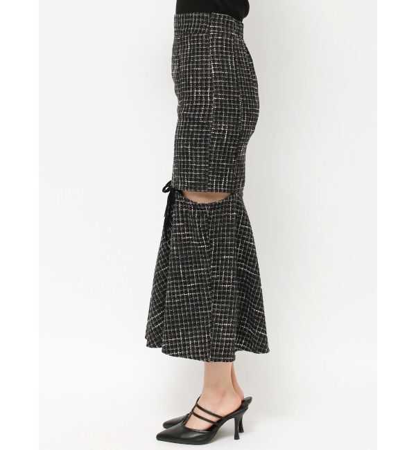 RESEXXY「カットアウトツイードマーメイドスカート」|スカート|