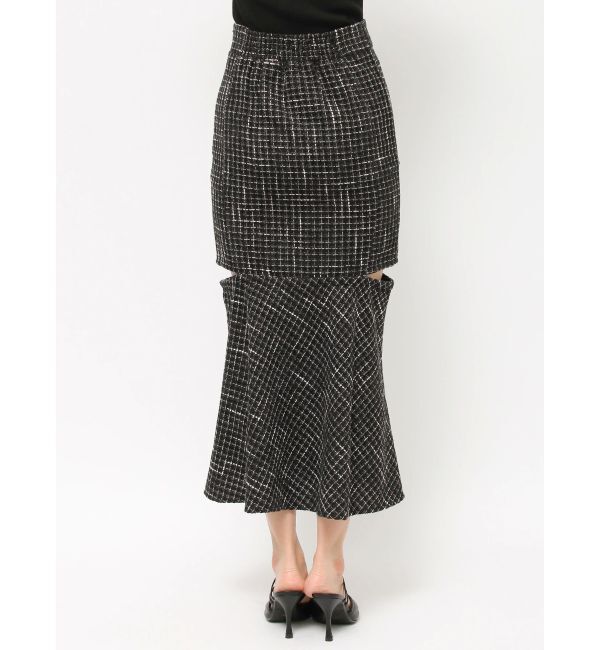 RESEXXY「カットアウトツイードマーメイドスカート」|スカート|