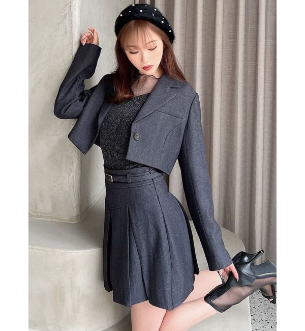 RESEXXY「クロップドジャケット【セットアップ着用可能】」|テーラードジャケット|