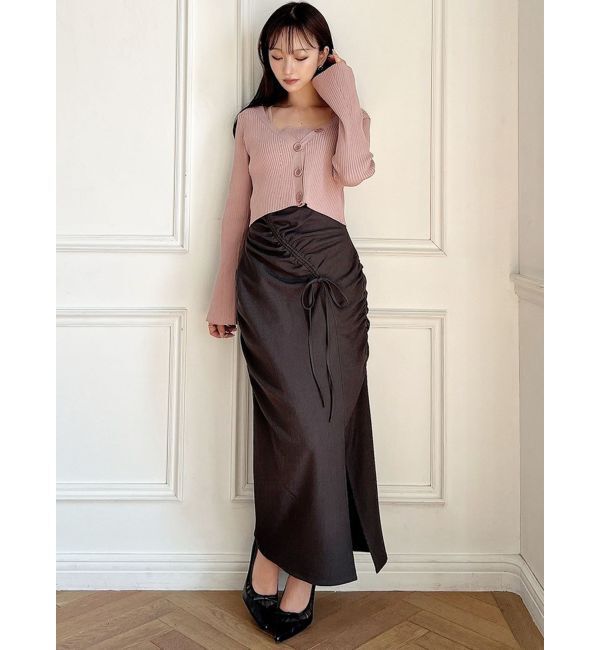 RESEXXY「ギャザーデザインタイトスカート」|スカート|