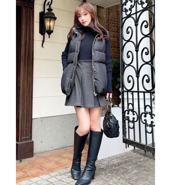 RESEXXY「ネックファーダウンベスト」|ダウンベスト・ベスト|