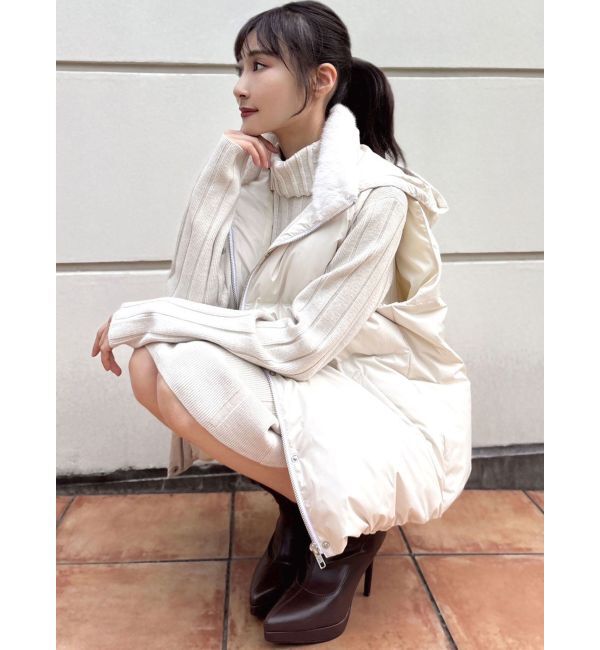 RESEXXY「ネックファーダウンベスト」|ダウンベスト・ベスト|
