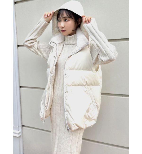 RESEXXY「ネックファーダウンベスト」|ダウンベスト・ベスト|